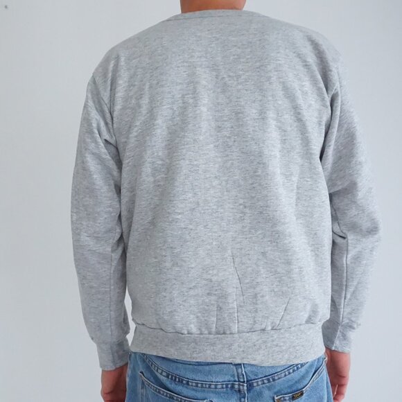 Vintage Sunwear Sweater Gray Moose Outdoor Wilderness Cabincore Medium - Picture 2 of 9